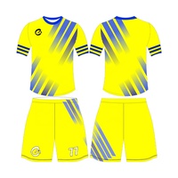 Schnell Trocknend Atmungsaktiv Digital Bedrucktes Kurzarm V-Ausschnitt Herren Fußballtrikot Uniform Individuelle Farben Vorderes Logo Hochwertig 100%