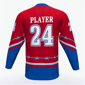 Jersey de Hockey sobre Hielo Personalizado con el Mejor Diseño, Alta Calidad, 100% Poliéster, Transpirable, Ecológico, Ligero, Ropa Deportiva, Nuevo en Existencia - Product Image 2