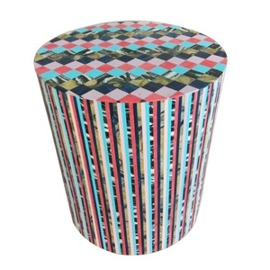 Best Quality 2023 and 24 Bone inlay Side Table Indian Furniture Premium Indian Handmade Bone Inlay <b>Stool</b> Living Room Furniture - Product Image 3