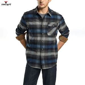 Camisa de Franela para Hombre, Talla Grande, Hecha a Medida, Manga Larga, Informal, Tejida, Sólida, Transpirable, Ropa de Calle, Diseño Popular de Alta Calidad en Oferta - Product Image 4