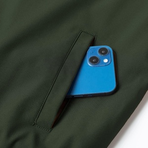 Nouveau automne hommes de haute qualité Bomber veste à glissière grande taille coupe-vent couleur unie Streetwear Slim Fit bombardiers - Product Image 3