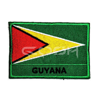 Insigne de drapeau d'Haïti cousu sur les patchs de drapeaux de tous les pays du fabricant