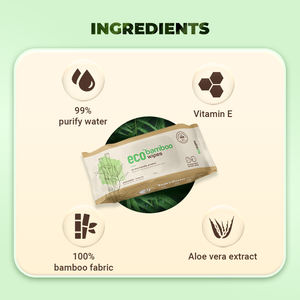 Offres Spéciales 100% lingettes humides en tissu de bambou biodégradable 80 pièces emballées échantillons de nettoyage doux sans parfum OEM pour bébé disponibles - Product Image 3