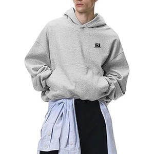 Diseño personalizado de alta calidad pulóver hombres holgados sudaderas con capucha sólido Casual de talla grande hombres holgados sudaderas con capucha hechas en Pakistán - Product Image 3