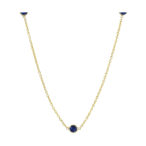 จี้พลอยอัญมณีฮิปฮอปประดับไพลินแนววินเทจ - Product Image 3