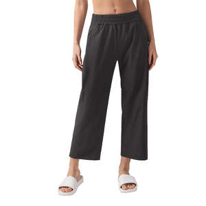 กางเกงหลวมขายาวสำหรับผู้หญิงกางเกงลำลองทำจากวัสดุโพลีเอสเตอร์สวมใส่สบายด้วยดีไซน์ทันสมัย - Product Image 5