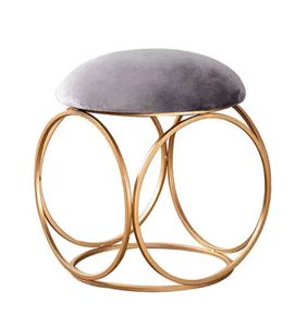 Tabouret de siège en métal au design personnalisé, pieds dorés, usage domestique, hôtel, chambre, restaurant, intérieur, extérieur, salon, vente en gros - Product Image 4