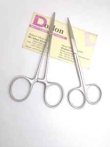 Tijeras hemostáticas Kelly profesionales, tijeras de Iris quirúrgicas dentales manuales de acero inoxidable para disección de tejidos con fórceps de arteria - Product Image 3