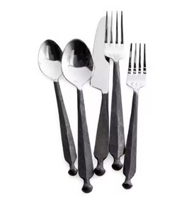 Juego de Cubiertos Shadow Forged, Forjados a Mano, de Acero Inoxidable Rústico, Aptos para Lavavajillas, Duraderos, para Restaurantes y Hoteles de Lujo - Product Image 1