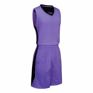 Maillot de basket-ball de haute qualité avec broderie réversible en maille pour équipes personnalisé pour hommes - Product Image 2