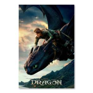 How to Train Your Dragon Live Action Movie Hiccup Wall Art Modern Design Made of Paper - Product Image 1