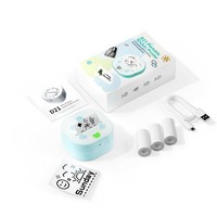 Imprimante d'étiquettes miniatures Jiuyin D21 pour 203 dpi, garantie 1 an, autonomie de la batterie 1300 mAh, temps de charge de 2,5 heures, largeur maximale de 57 mm