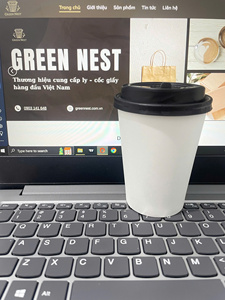 Vasos de Café Aislados de Doble Pared con Recubrimiento de PE de Alta Calidad GREEN NEST con Logotipo Personalizado para Bebidas Calientes - Product Image 2
