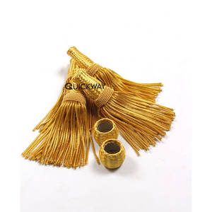 OEM académico oro lingotes borlas graduación Tam borla al por mayor Doctoral Tam con oro lingotes borla en Color dorado - Product Image 6