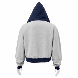 Sweat à capuche unisexe en molleton bouclette personnalisé avec fermeture éclair quart de tour – Impression sérigraphiée, effet délavé à l'acide, 100 % coton, coupe oversize - Product Image 4