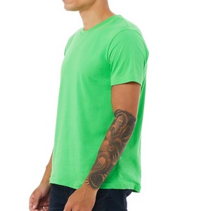 เสื้อยืดผ้าแคนวาสสำหรับทุกเพศเสื้อยืดพิมพ์โลโก้ได้ตามต้องการ - Product Image 2