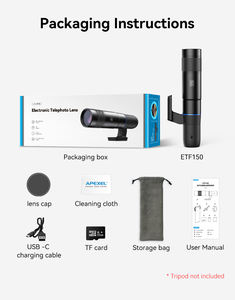 Objectif téléobjectif intelligent <span class=keywords><strong>PTZ</strong></span> Apexel Tech avec zoom optique 45x pour la surveillance mobile et la photographie en extérieur - Product Image 3