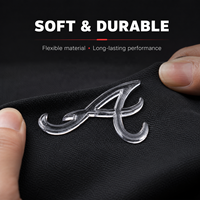 Étiquette de transfert thermique 3D personnalisée en TPU transparent en relief, patch en silicone ultra-transparent pour maillots de bain et vêtements de sport, étiquettes de marque