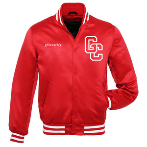 Chaqueta Universitaria Personalizable de Invierno para Hombre, Unisex, de Poliéster Satinado en la Parte Delantera, Transpirable, de Manga Larga, Estilo Urbano - Product Image 1