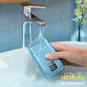 Afeitadora Eléctrica Portátil con Pantalla LED, Recargable por USB, para Hombre, Resistente al Agua IPX7, Lavable, para el Hogar y Viajes - Product Image 2