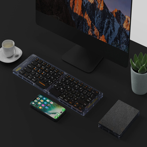 Porodo 61-keys ไร้สายเปลือกคริสตัลแบบกรรไกรแป้นพิมพ์รูปแบบการดำเนินงานเงื่อนไขใหม่สำหรับการใช้งานเดสก์ท็อป - Product Image 5