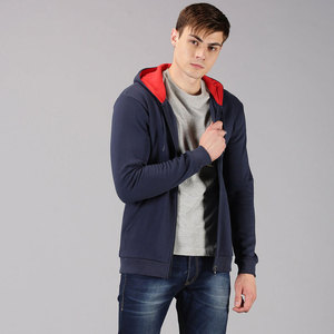 Sudadera con capucha corta de algodón 100% de alta calidad para hombre, con cremallera completa, estampado personalizado, OEM, estilo urbano, venta al por mayor - Product Image 4