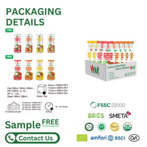 Vaso de proteína de leche de coco de 280ml, sabor a jugo de frutas, etiqueta privada/bebida al por mayor, soporte de marketing, muestra gratis - Product Image 5