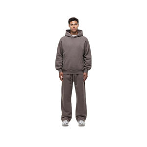 Chándales de diseño personalizado para hombre con lavado ácido, chándal atlético de gran tamaño para correr, chándal personalizado de alta calidad - Product Image 1