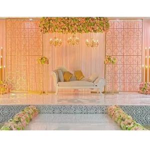 เชิงเทียนฉากหลังงานแต่งงานที่สง่างามเชิงเทียนติดผนังฉากหลังงานแต่งงานที่ทันสมัย - Product Image 1