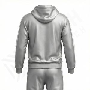 Ensemble de survêtement en coton épais de haute qualité, sweat-shirt et jogging personnalisés, ensemble de survêtement de sport pour homme, ensemble de course à pied et de fitness, couleur personnalisée - Product Image 2
