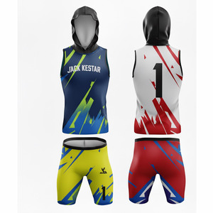 Uniforme de Verano de Alta Calidad para 7v7, Diseño Clásico con Estampado Digital de Bandera, Personalizado OEM, Transpirable, de Secado Rápido, Antibacteriano, Sin Mangas, 100% - Product Image 2