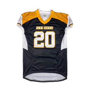 Maillot de football américain personnalisé pour homme, grande taille, manches courtes, avec impression numérique, prêt pour l'été, logo et couleurs personnalisables - Product Image 1