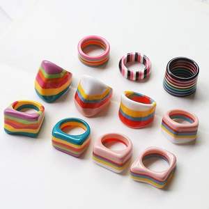 Handmade <b>Resin</b> Finger <b>Rings</b>-Fashion Party Style Wedding & Holiday Gifts - Product Image 3