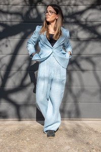 Traje de Yoga Tradicional para Mujer, Estilo Vintage, Cintura Alta, Manga Larga Abullonada, Poliéster/Rayón, Secado Rápido, para Verano - Product Image 5