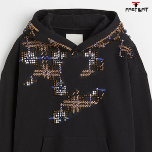 เสื้อฮู้ดดี้สำหรับผู้ชายเสื้อฮู้ดดี้สเวตเตอร์ผ้าฝ้าย100% ออกแบบโลโก้ได้ตามต้องการ - Product Image 5