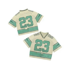 เสื้อเจอร์ซีย์เล่นฟุตบอลแบบตาข่ายสำหรับผู้ชายเสื้อยืดผ้าฝ้าย100% ทรงหลวมผ้าเจอร์ซีย์ตาข่ายพิมพ์ลาย - Product Image 5