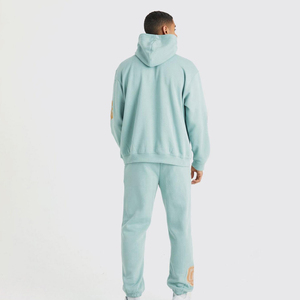 Conjunto de pantalones de chándal y Sudadera con capucha de gran tamaño con estampado personalizado Premium para hombre, chándal informal con hombros caídos, moda transpirable - Product Image 2