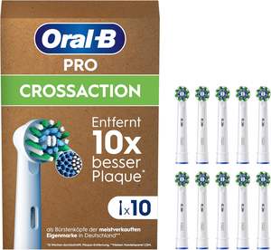 Têtes de brosse à dents Oral-B Pro CrossAction de remplacement pour brosse à dents électrique, nettoyage des dents, poils en X, lot original de 10 - Product Image 2