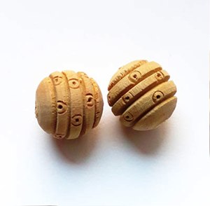 Perles en bois multicolores de petite taille, forme personnalisée et perles en bois colorées, façonnées et dimensionnées à la main, produit indien artisanal - Product Image 5