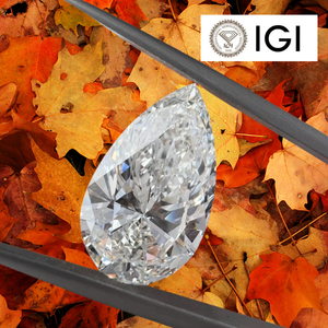 IGI certifié 1.00 CT E couleur poire forme laboratoire cultivé diamant excellente coupe VVS1 clarté 8.5*5.5mm bijoux fins pierre de diamant en vrac - Product Image 2