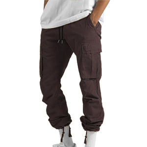 กางเกงคาร์โก้สำหรับผู้ชายกางเกงผ้าฝ้ายมีหลายกระเป๋ากางเกงกลางแจ้งดูคลาสสิก - Product Image 5