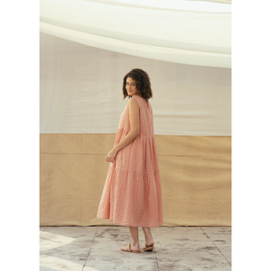 Vestido Casual VIDYA de Algodón y Seda para Mujer, Transpirable, Cintura Impero, Elegante, Corto hasta la Rodilla, Moderno, Talla Única - Product Image 4