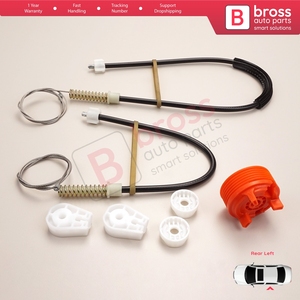 BWR565ชุดซ่อมกระจกหน้าต่างไฟฟ้า, ด้านหลังซ้ายสำหรับ EM0 MK2 Megane/1 2002-2009 CC Cabriolet เปิดประทุน8201010933 - Product Image 5