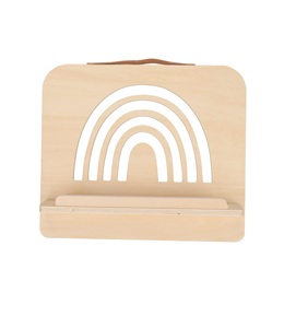 Soporte de madera para libros, soporte para libros de cocina de diseño hueco grande, soporte para libros de lectura, soporte plegable para documentos de música para libros de texto - Product Image 1