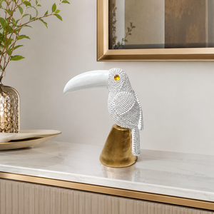 Adorno Nórdico Creativo de Pájaro de <span class=keywords><strong>Boca</strong></span> <span class=keywords><strong>Grande</strong></span> con Cuentas, Simulación de Animal Pequeño, Decoración para Sala de Estar, Mueble de TV, Regalo de Inauguración de Casa - Product Image 4