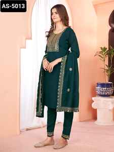 Indian Traditional Wear Pure Viscose Material Heavy Embroidery Work Salwar Kameez <b>Suit</b> <b>for</b> <b>Wedding</b> and Festival Wear <b>Dress</b> - Product Image 6