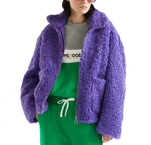 OEM personalizado logotipo de las mujeres Sherpa chaquetas polar Sherpa chaqueta de lana para las mujeres personalizadas de invierno al aire libre cálido Sherpa chaqueta de las mujeres - Product Image 5