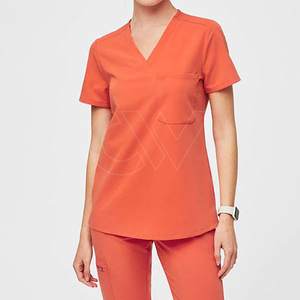 Offre Spéciale personnalisé été gommages uniformes femmes costume vêtements médicaux Spandex infirmière gommage ensembles haute qualité sérigraphie hôpital - Product Image 6