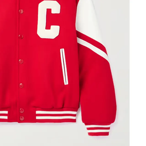 Veste universitaire pour homme, couleurs personnalisées, écologique, grande taille, avec corps en laine et enveloppe en coton pour l'automne - Product Image 6