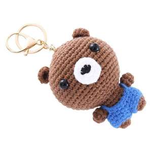 Wholesale Arrival Handmade Crochet Cartoon Animal Keychains - <b>Cute</b> Bag Charms & Daily Gifts for Kids & Adults - Product Image 5